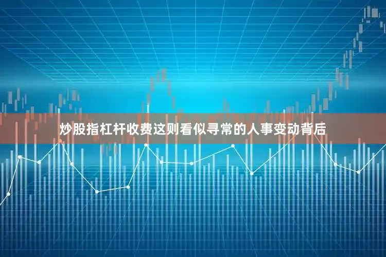 炒股指杠杆收费这则看似寻常的人事变动背后